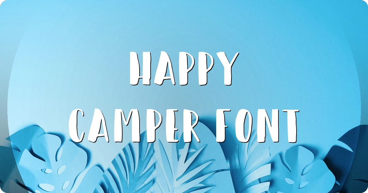 Happy Camper Font preview