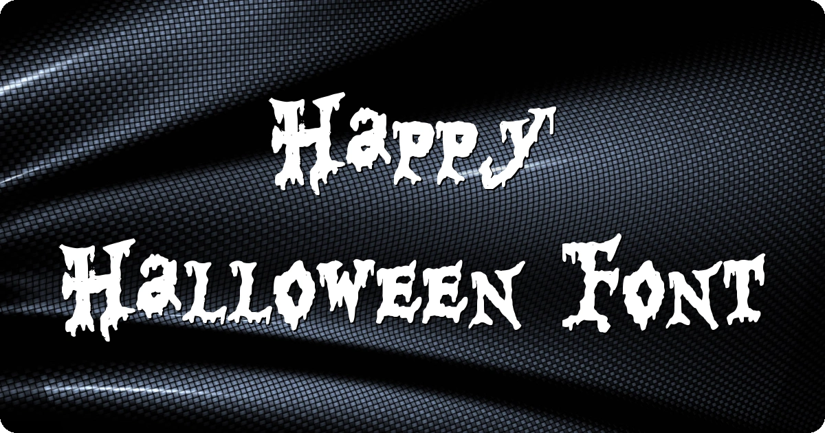 Happy Halloween Font preview