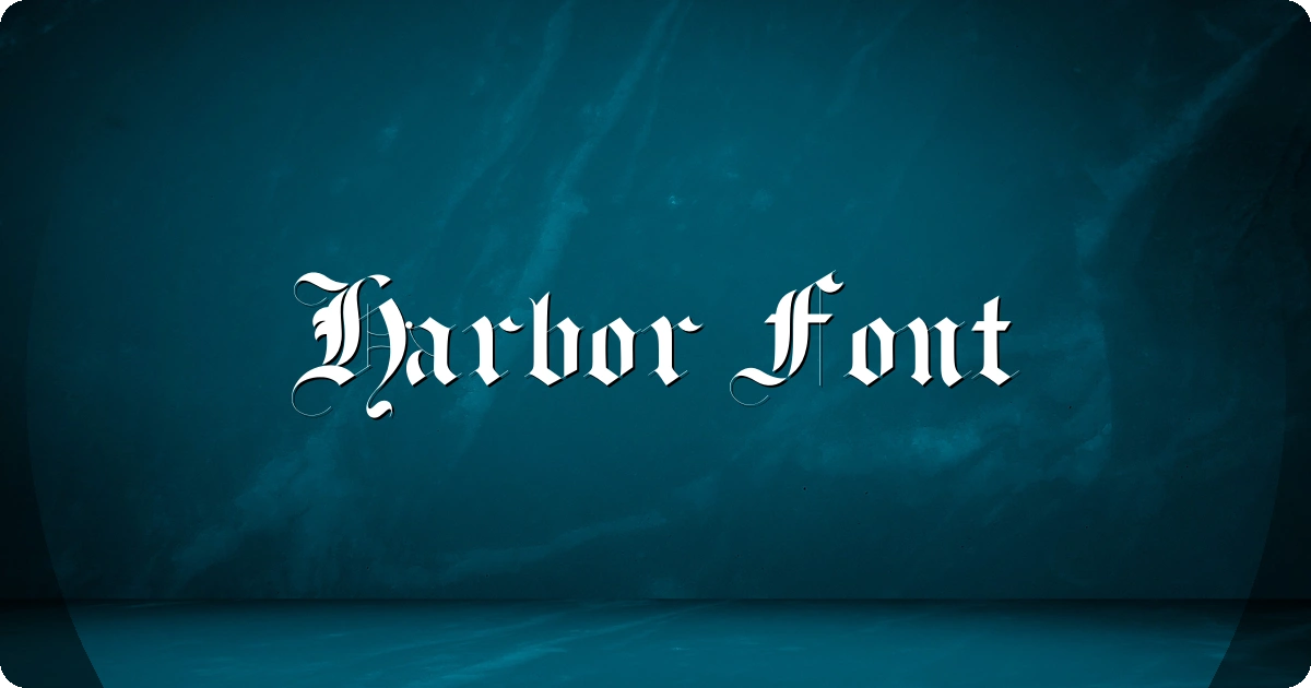Harbor Font preview