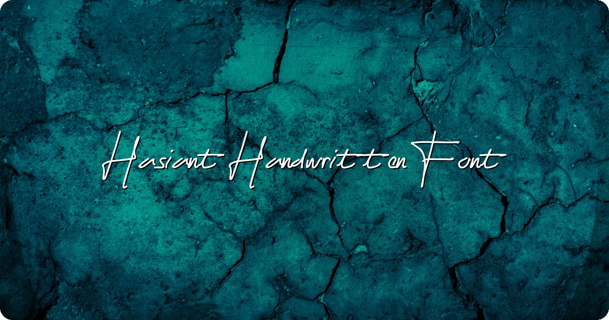 Hasiant Handwritten Font preview