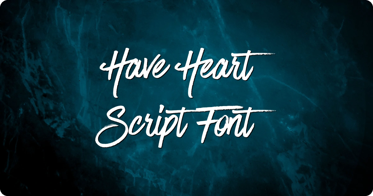 Have Heart Script Font preview