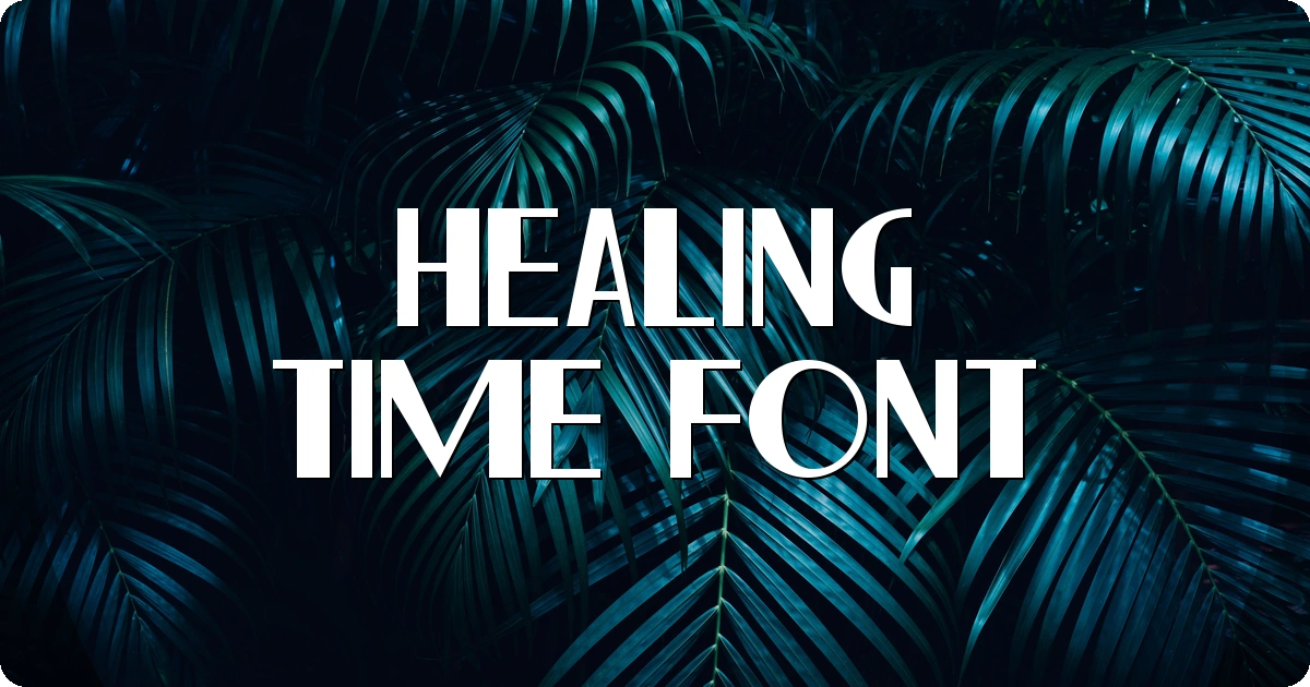 Healing Time Font preview