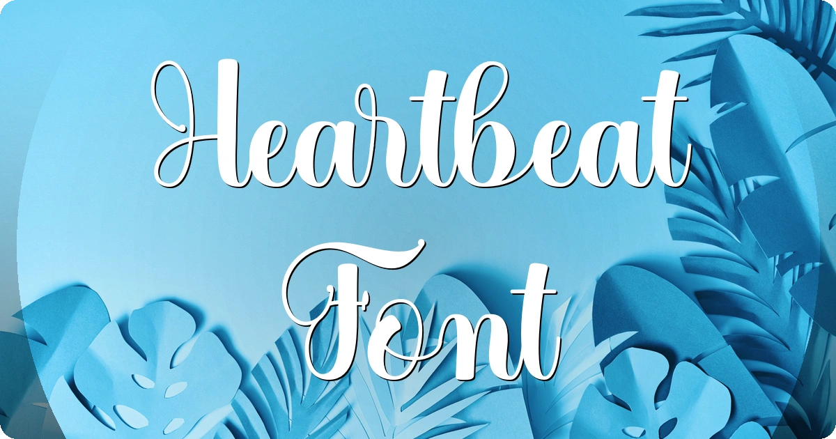 Heartbeat Font preview