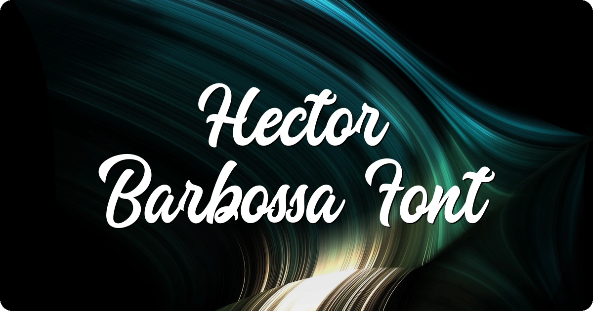 Hector Barbossa Font preview
