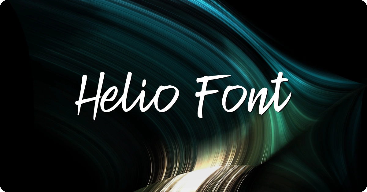 Helio Font preview
