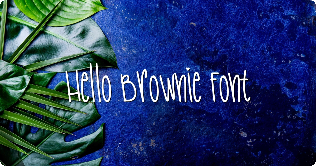 Hello Brownie Font preview