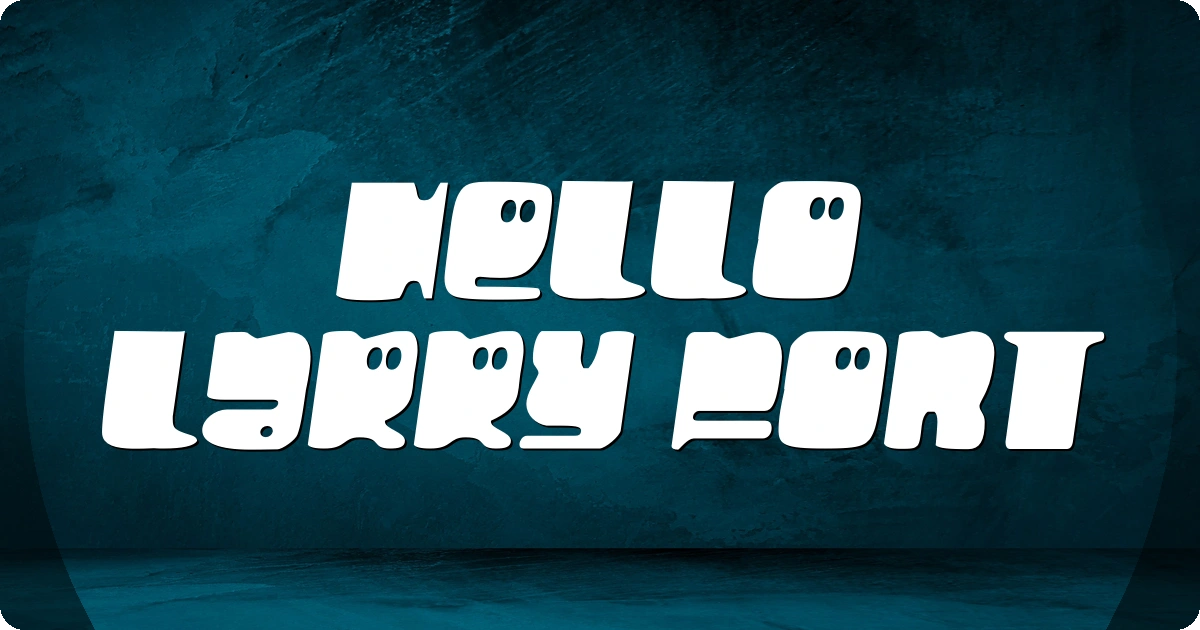 Hello Larry Font preview