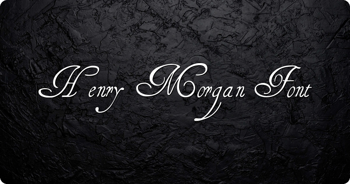 Henry Morgan Font preview