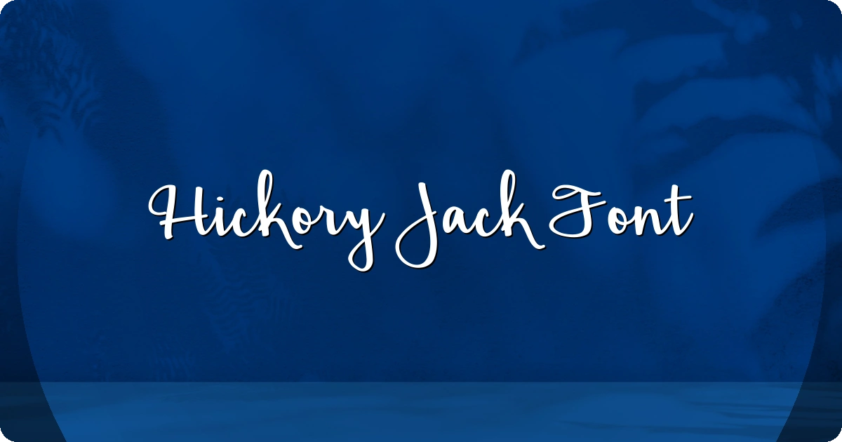 Hickory Jack Font preview