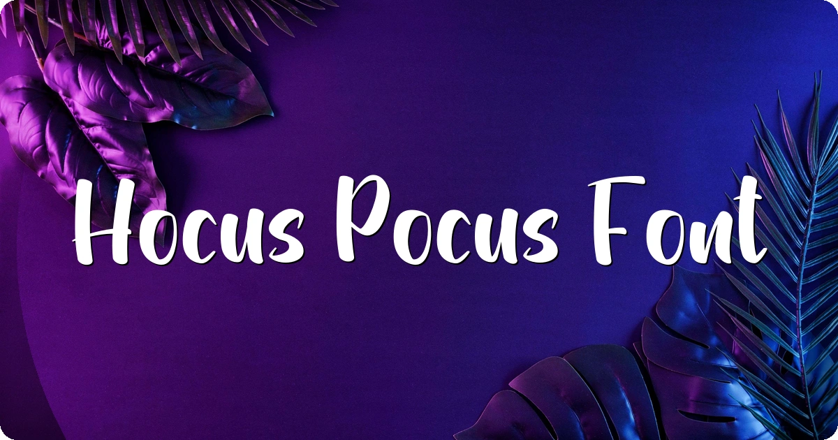 Hocus Pocus Font preview