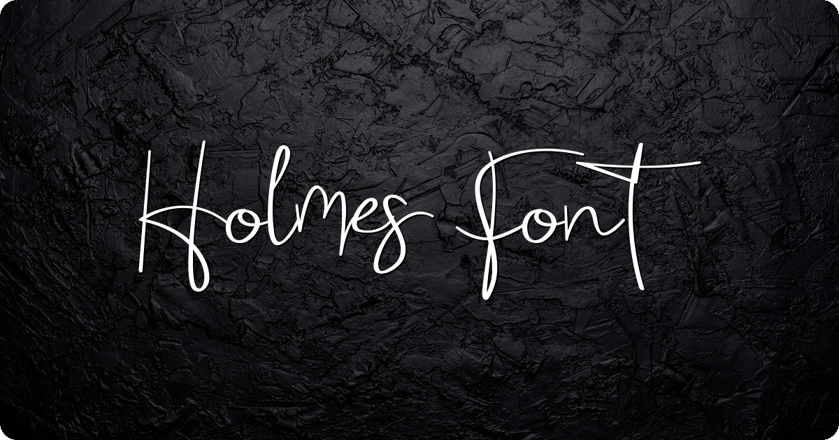 Holmes Font preview