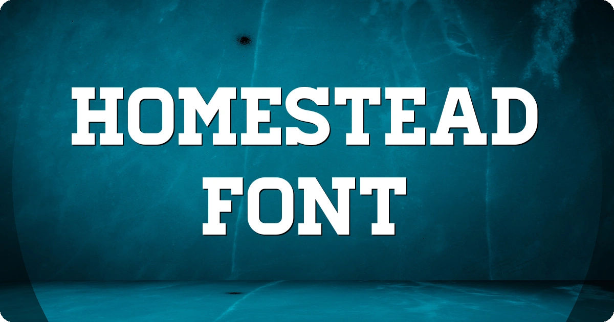 Homestead Font preview