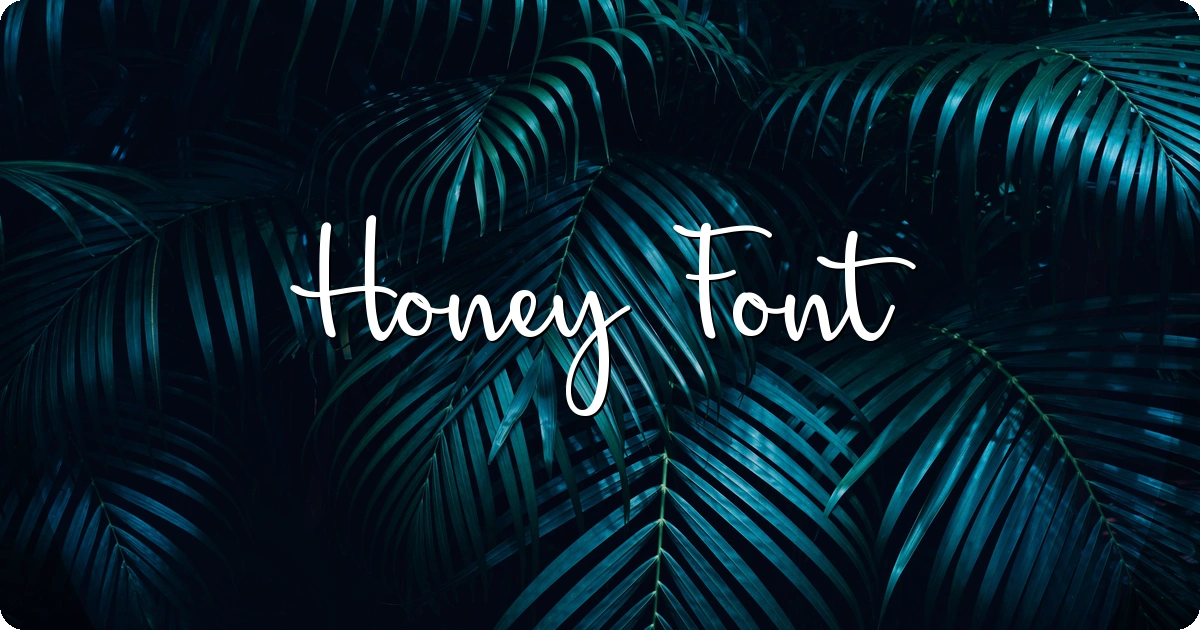 Honey Font preview