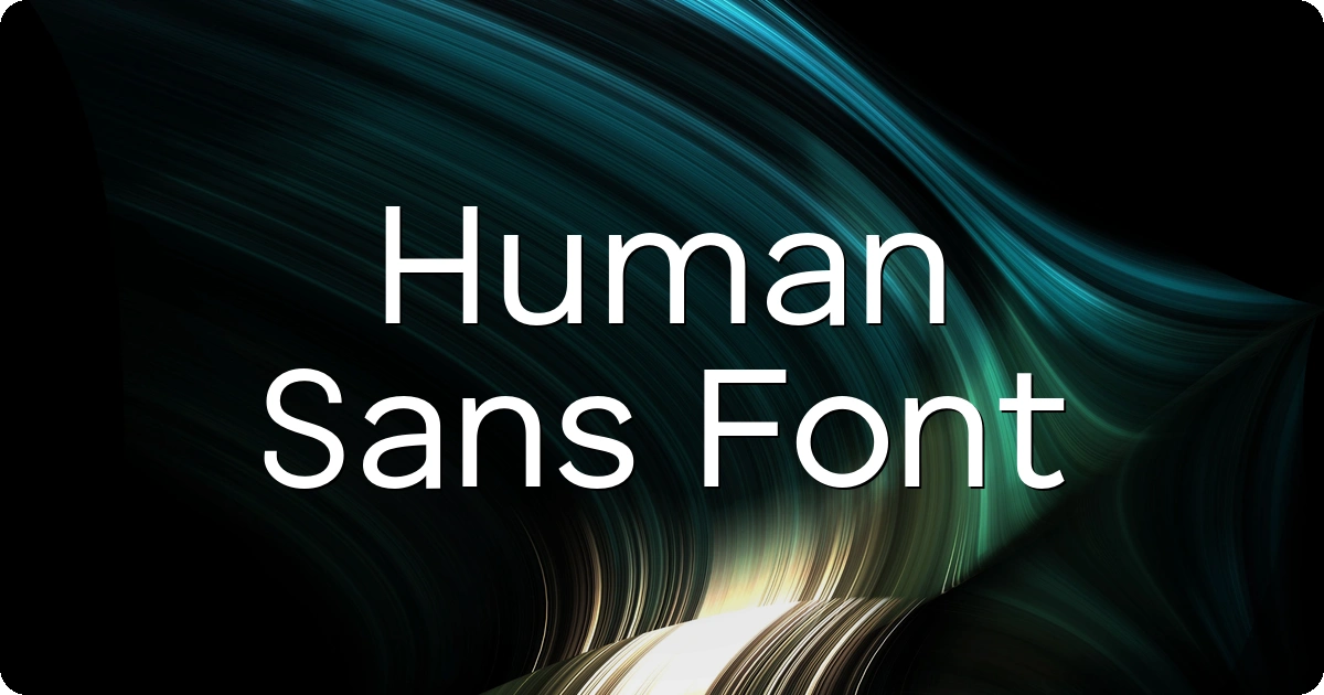 Human Sans Font preview
