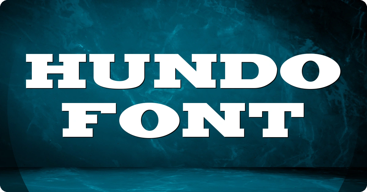 Hundo Font preview