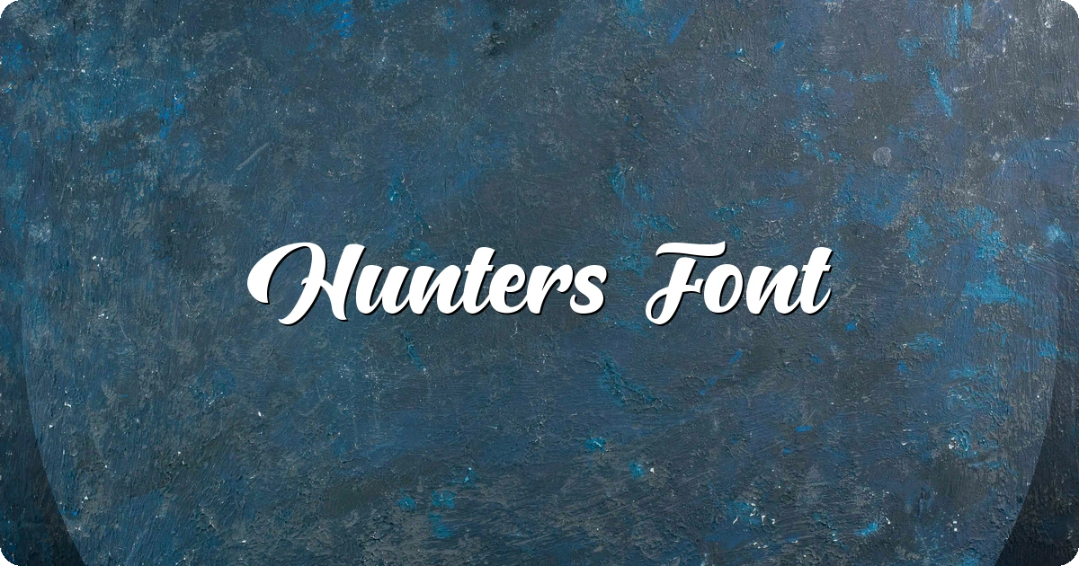 Hunters Font preview