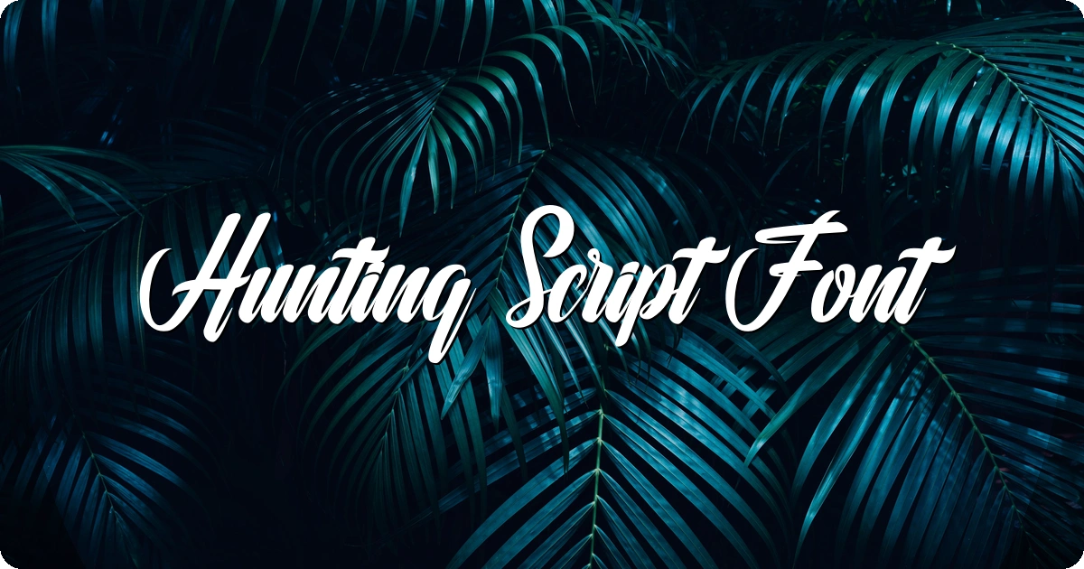 Hunting Script Font preview