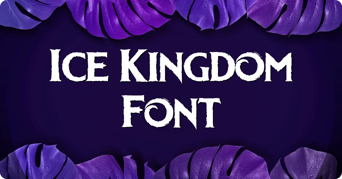 Ice Kingdom Font preview