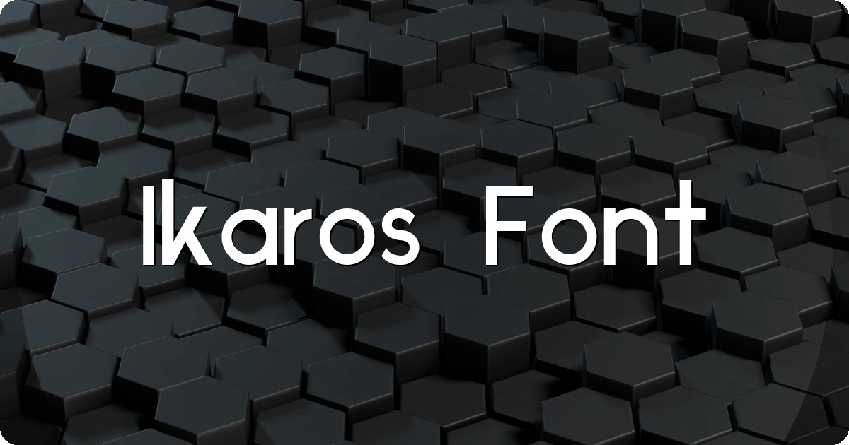Ikaros Font preview