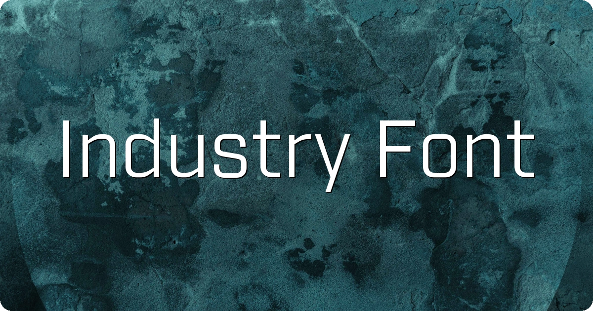 Industry Font preview