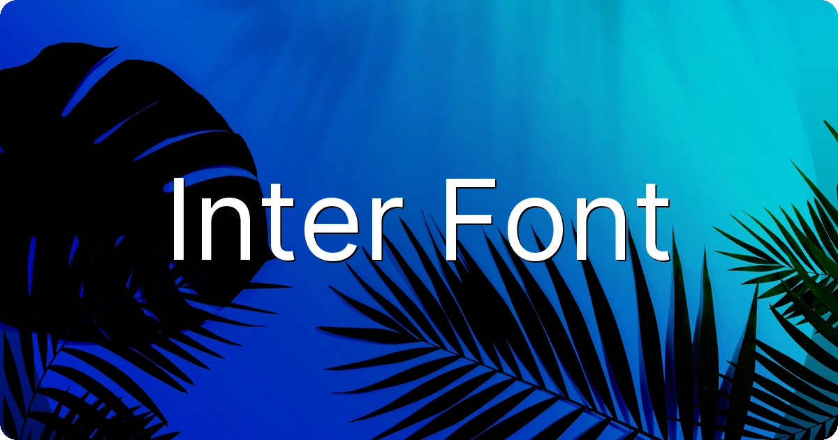 Inter Font preview