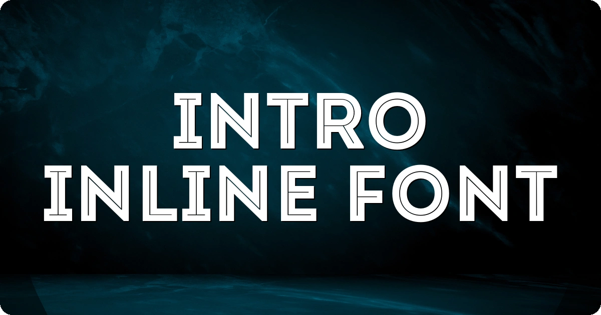 Intro Inline Font preview