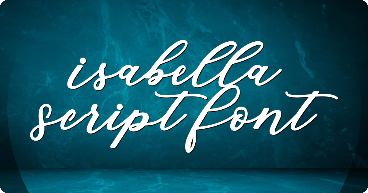 Isabella Script Font preview