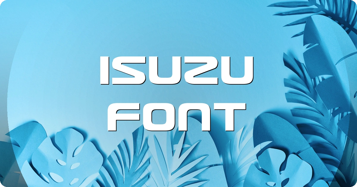 Isuzu Font preview