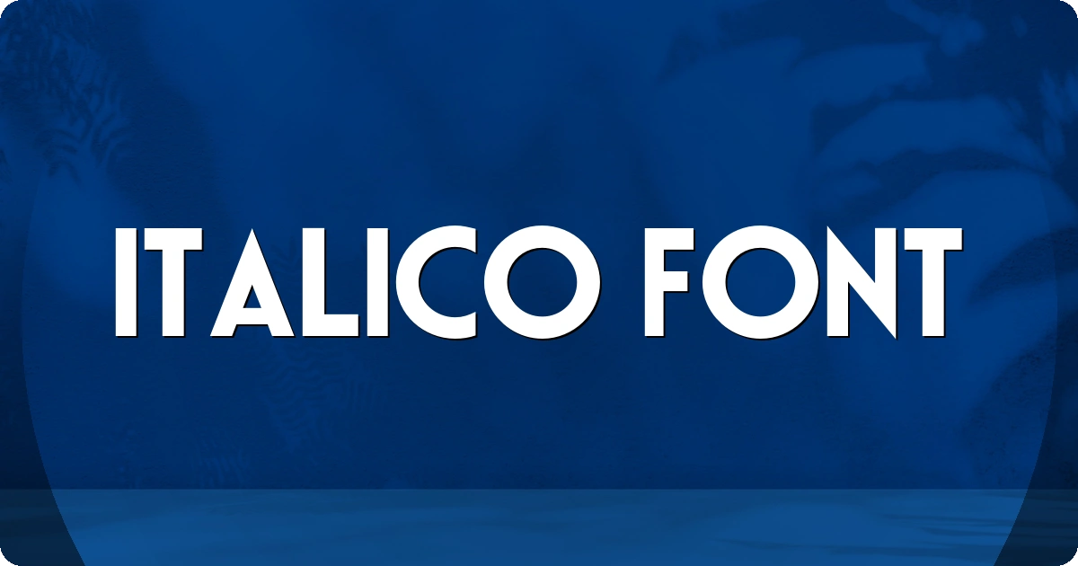 Italico Font preview