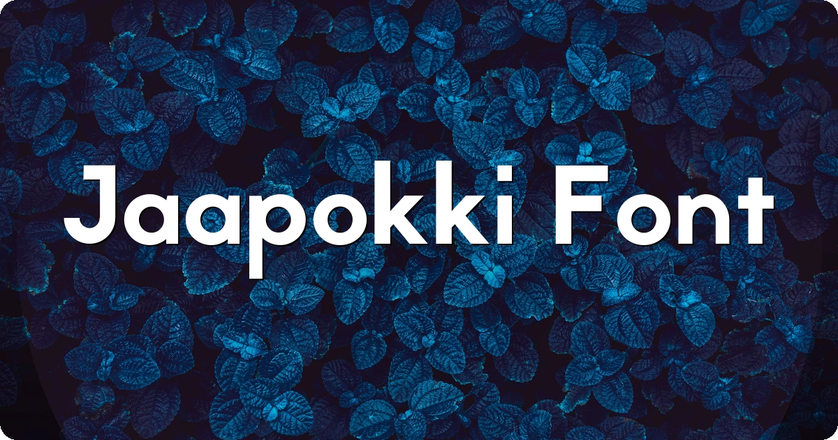 Jaapokki Font preview