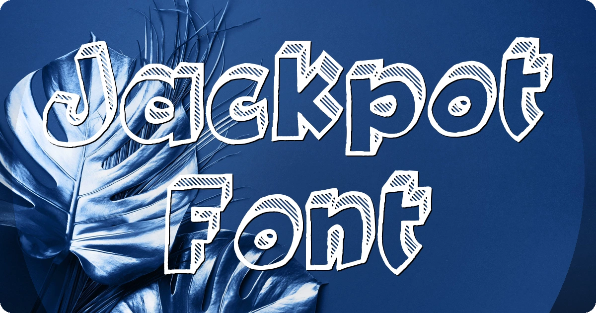 Jackpot Font preview