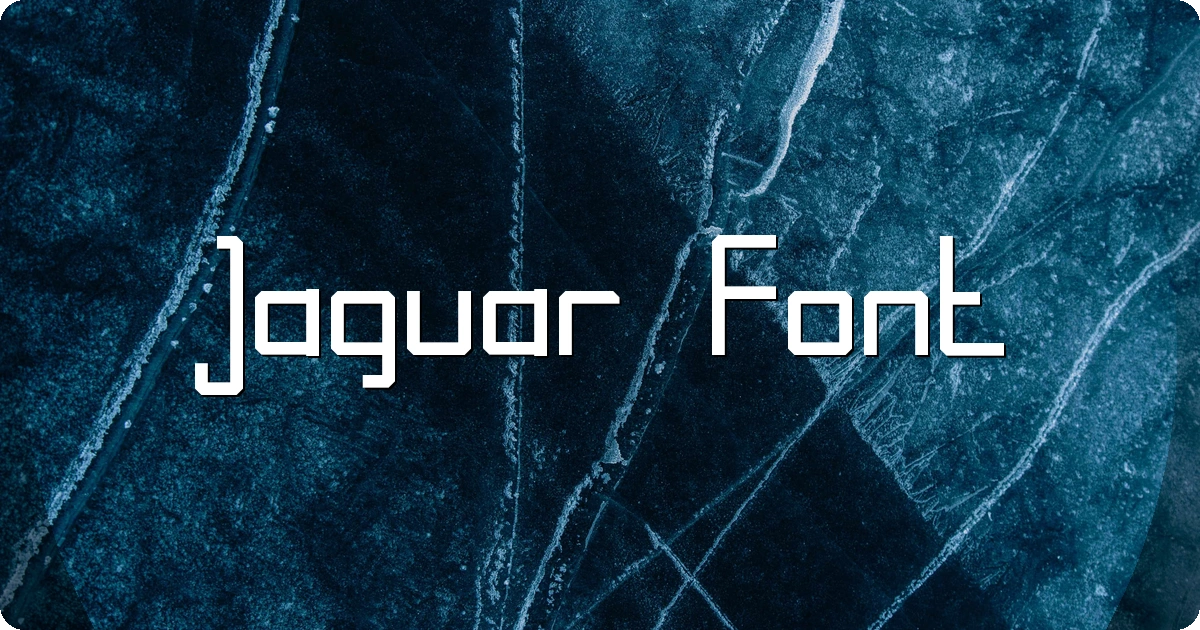 Jaguar Font preview