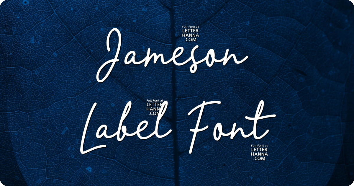 Jameson Label Font preview