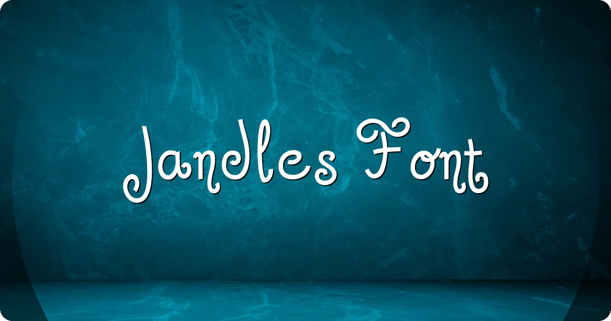 Jandles Font preview