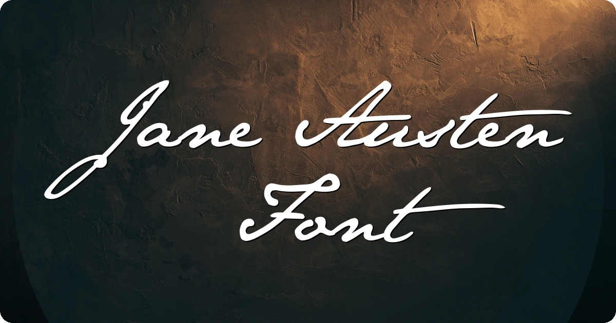 Jane Austen Font preview