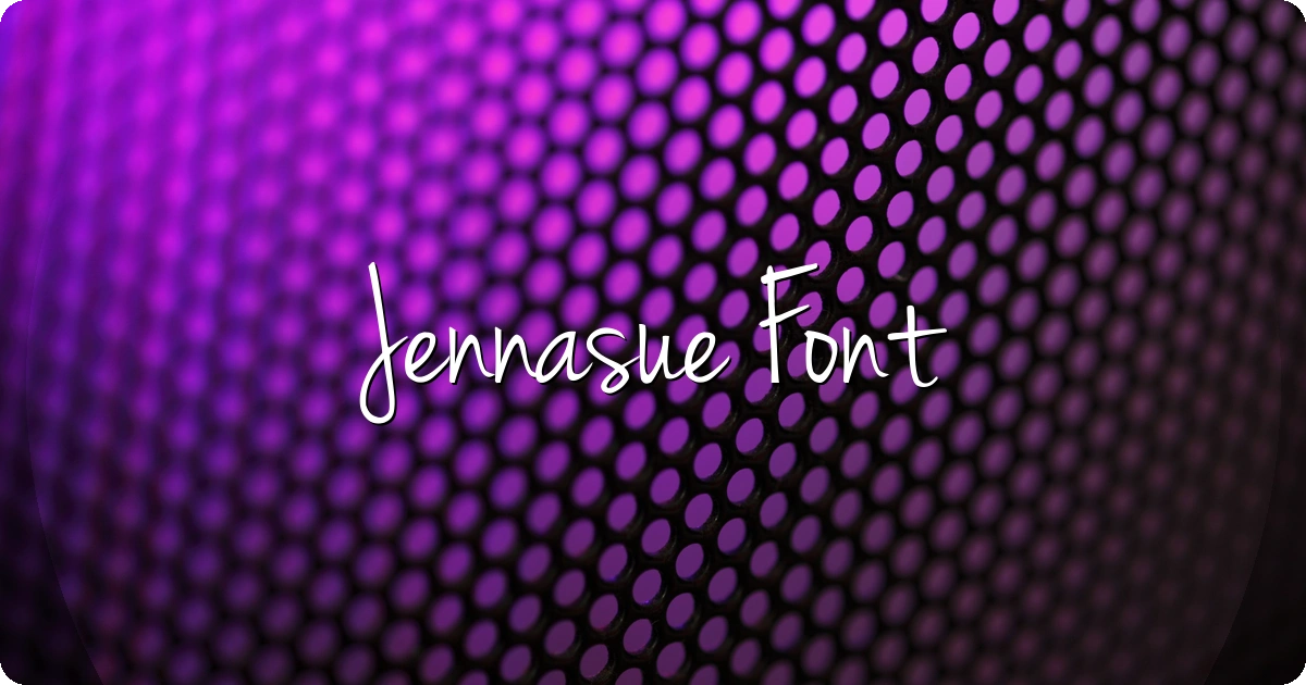 Jennasue Font preview