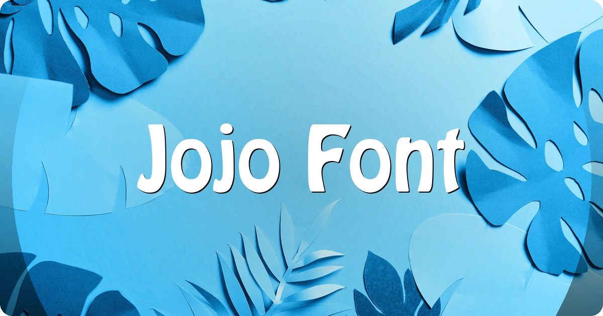 Jojo Font preview