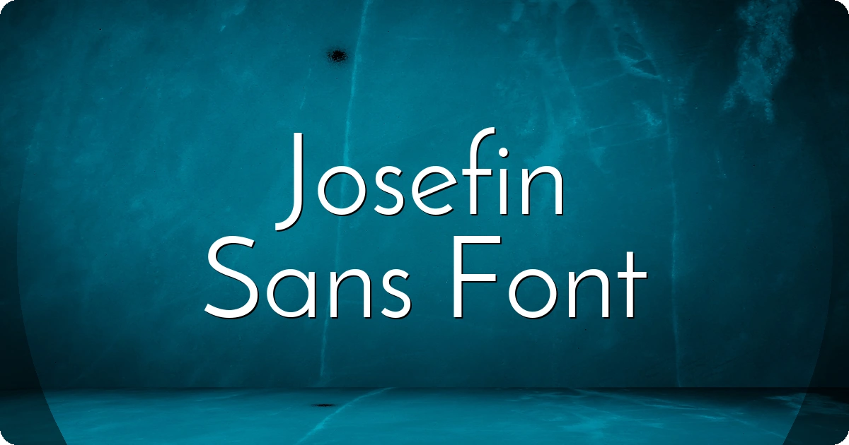 Josefin Sans Font preview