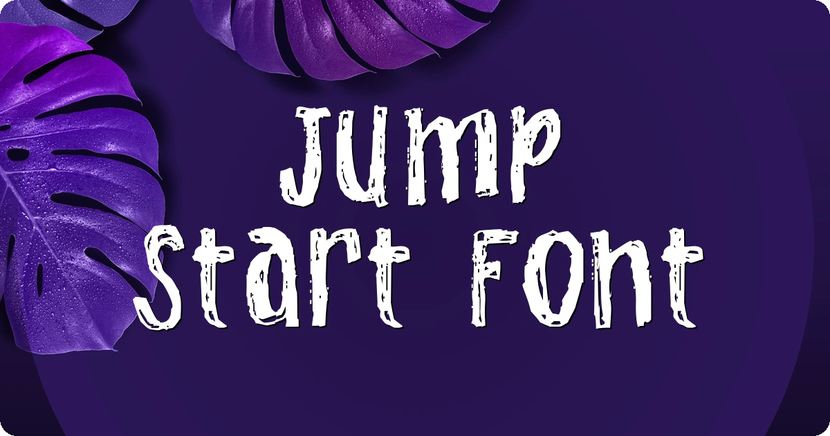 Jump Start Font preview