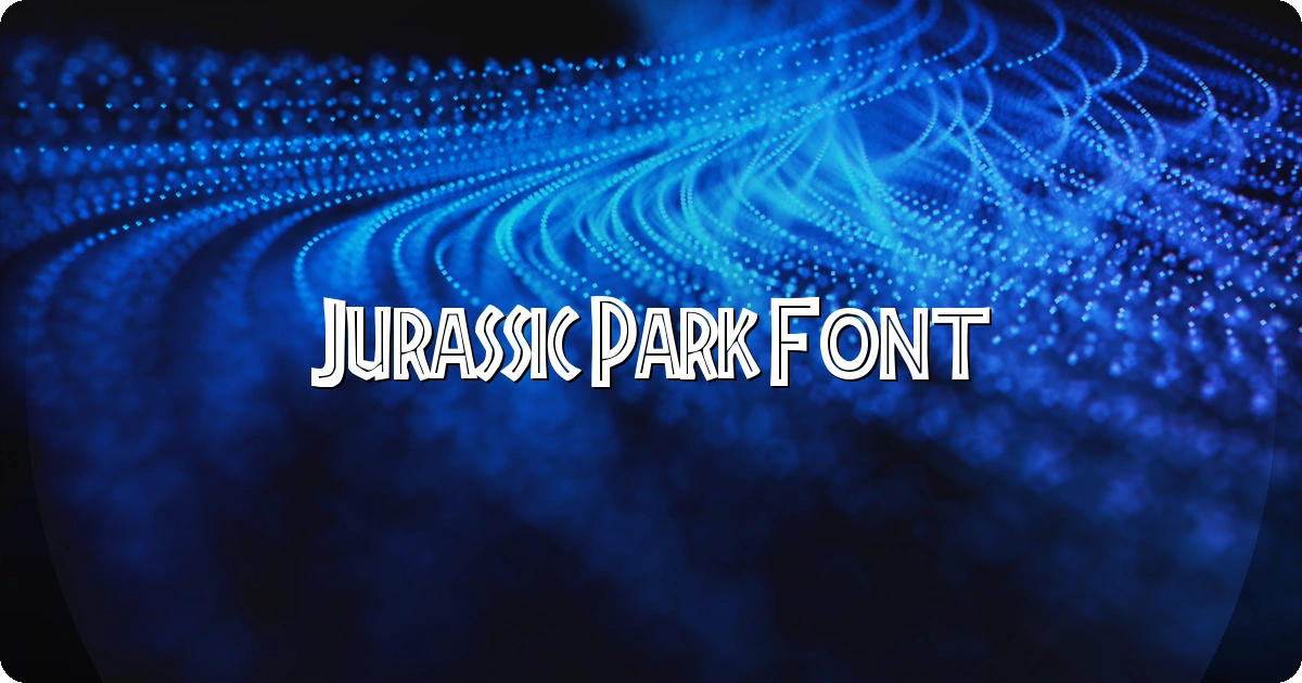 Jurassic Park Font preview
