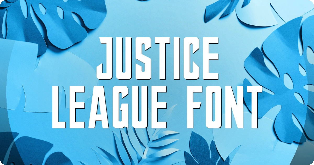 Justice League Font preview