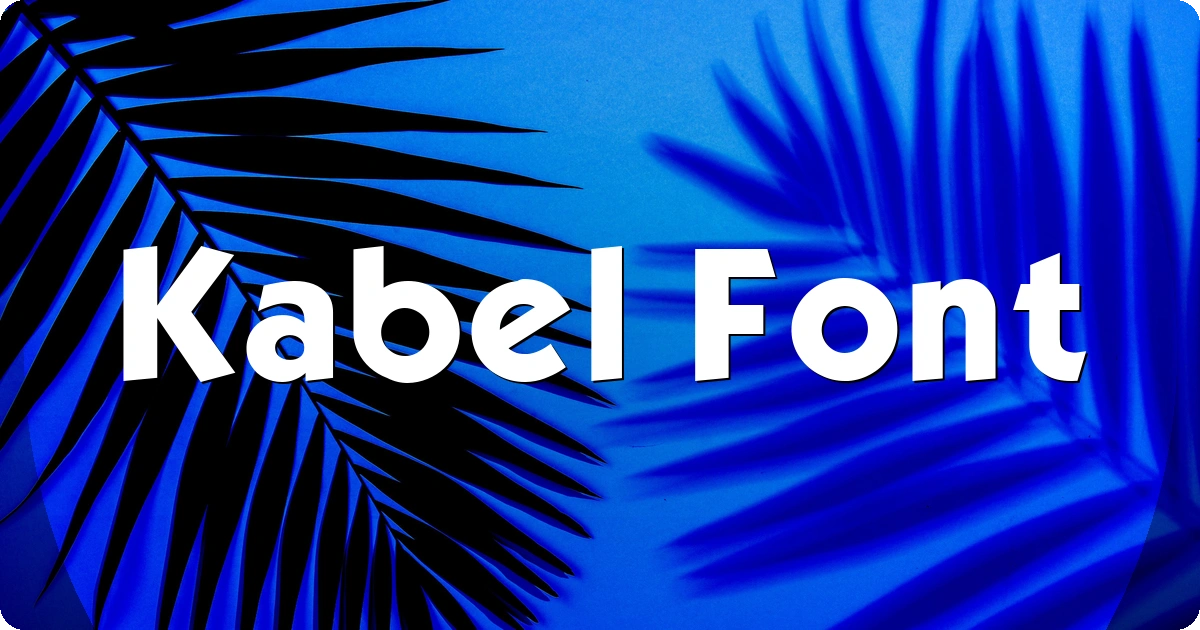 Kabel Font preview