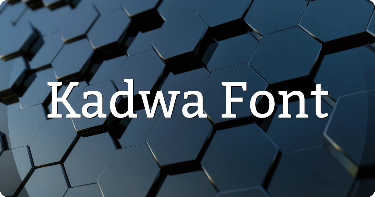 Kadwa Font preview