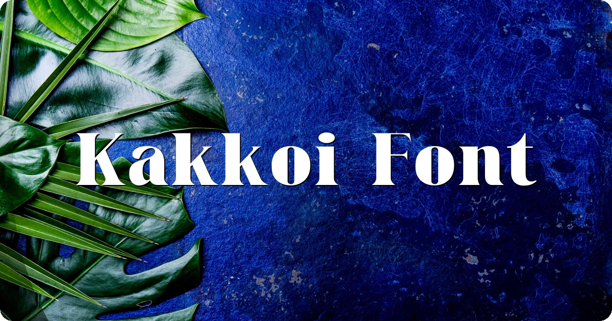 Kakkoi Font preview
