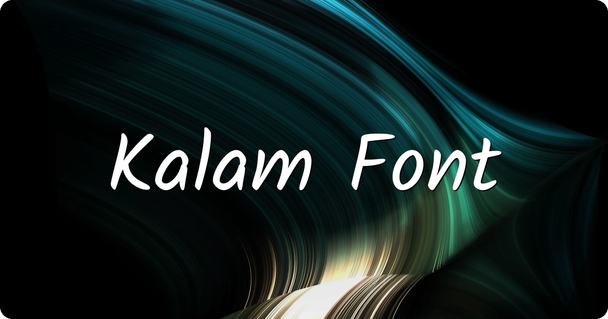 Kalam Font preview