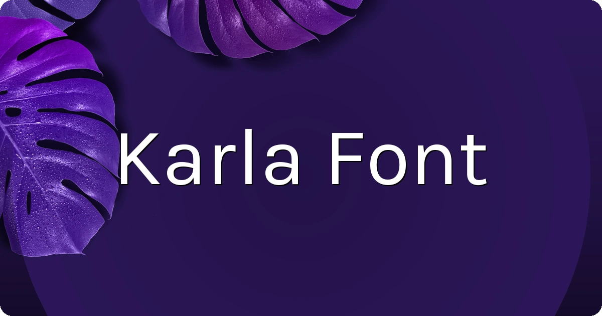 Karla Font preview