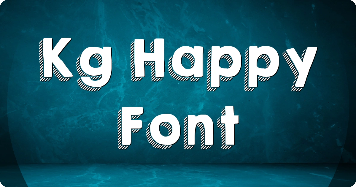 Kg Happy Font preview