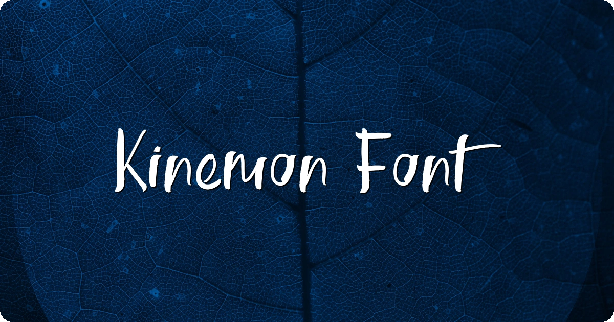Kinemon Font preview