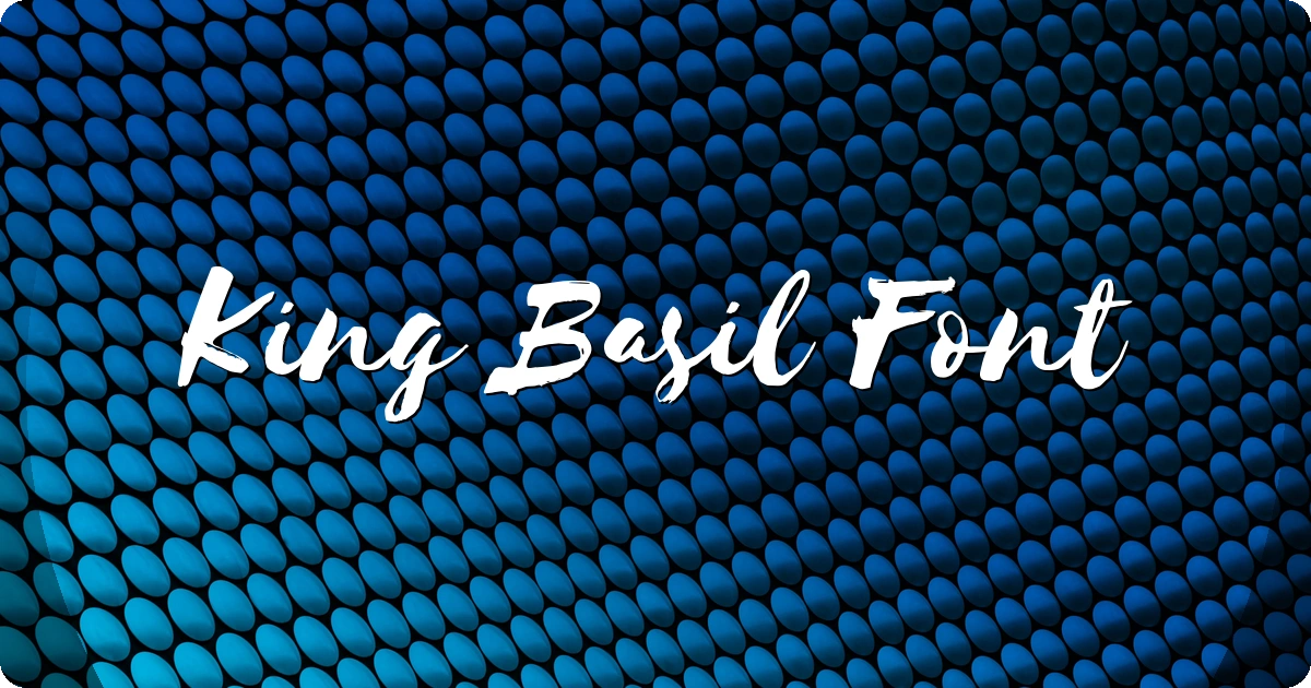 King Basil Font preview
