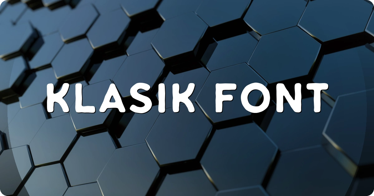 Klasik Font preview